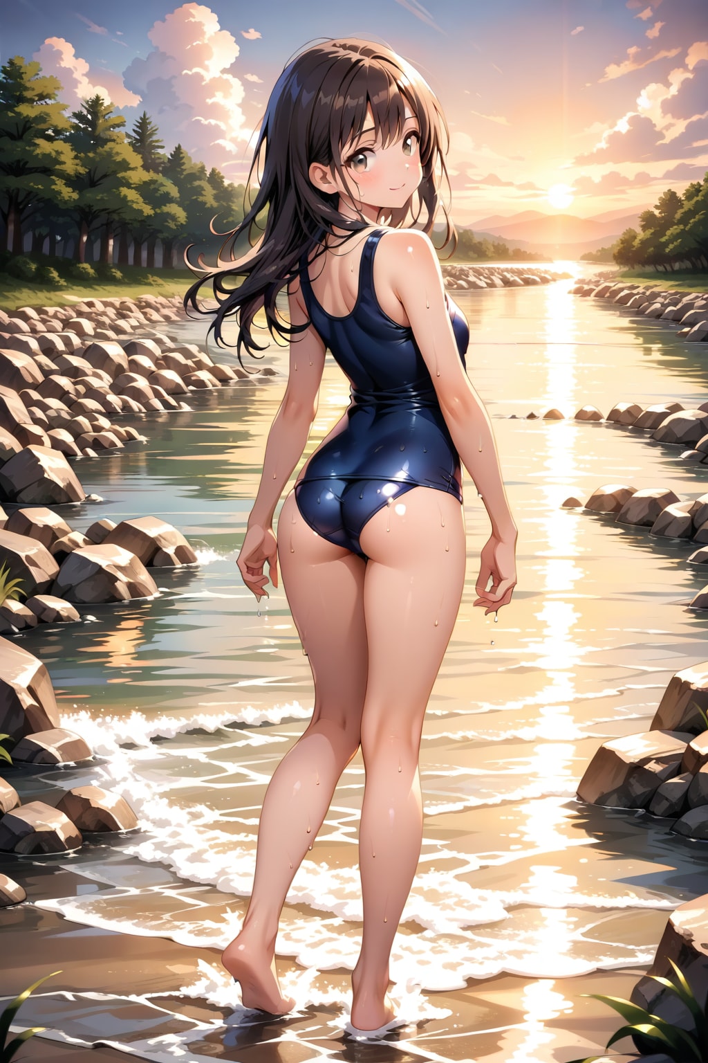 夕暮れ