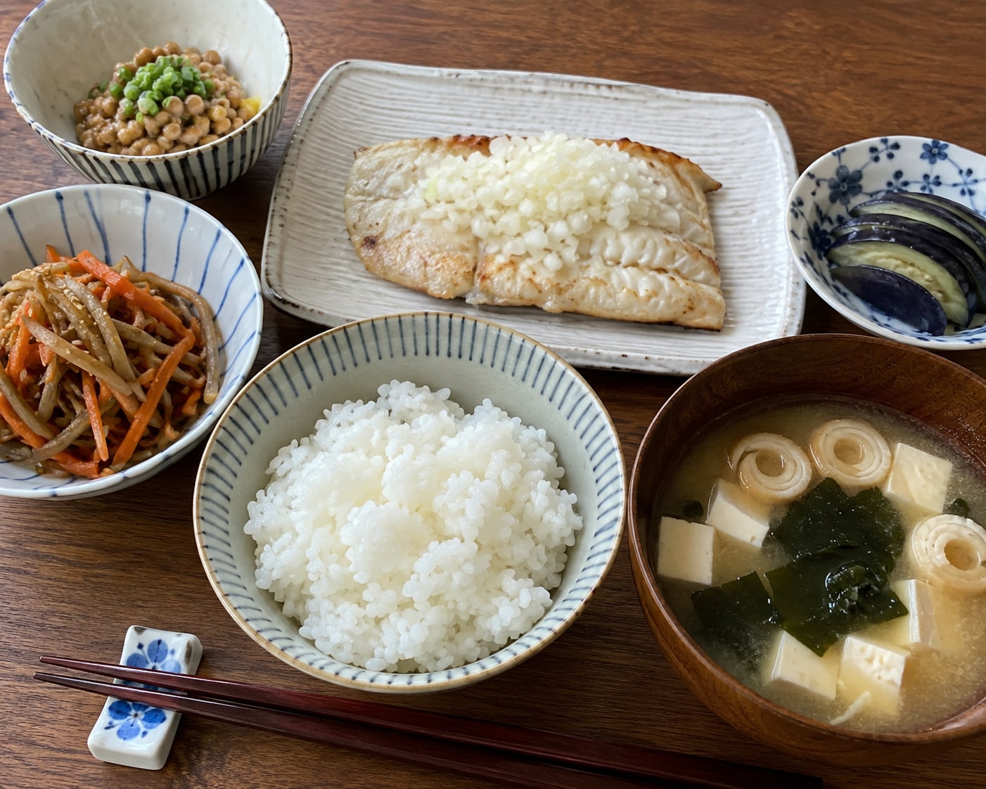 朝食　ハモのオーブン焼き