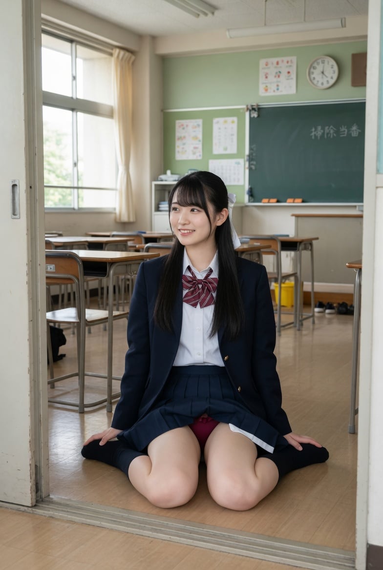 チラ見えブルマっ娘