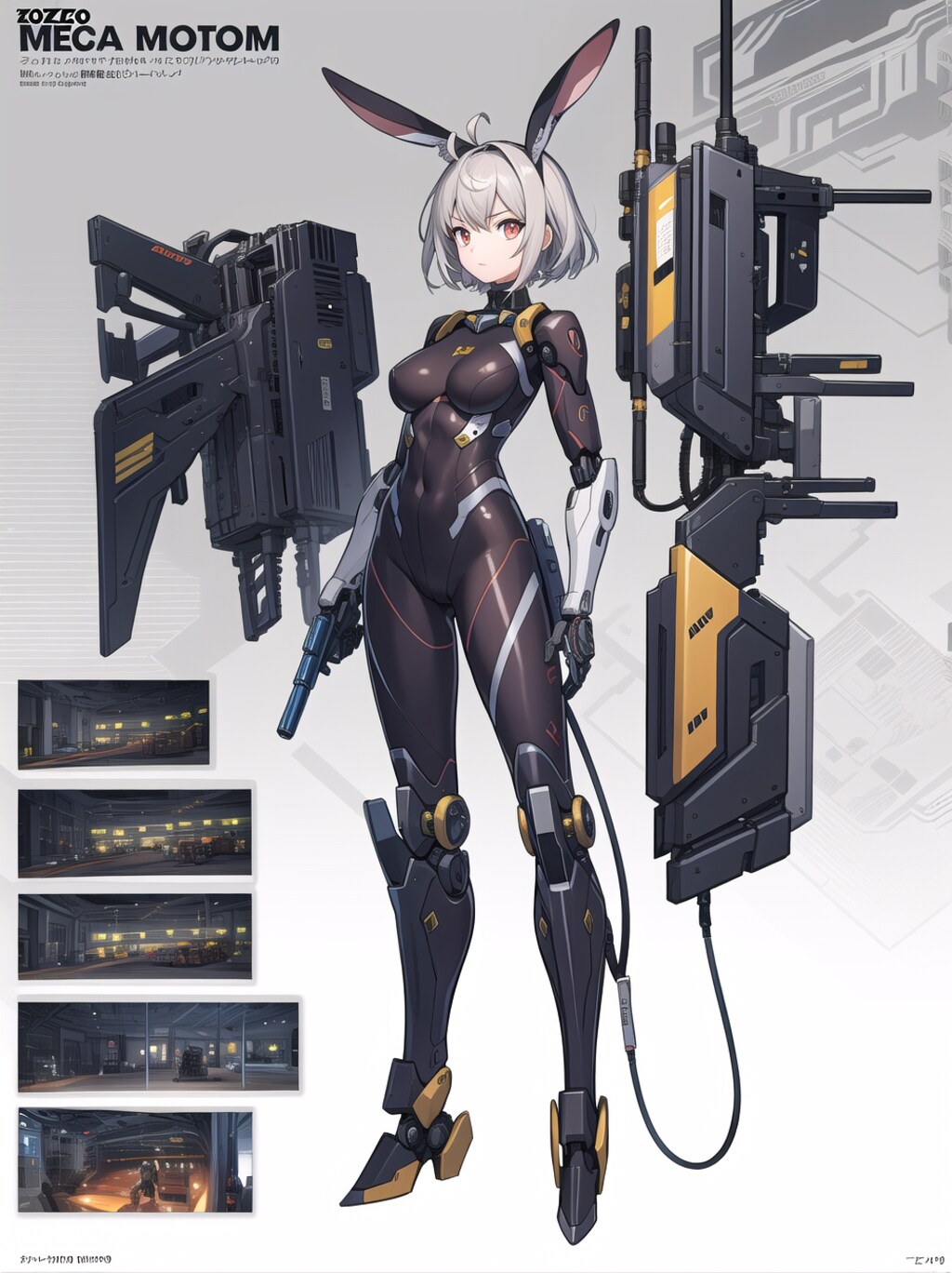 ウサギ型　メカ娘　３