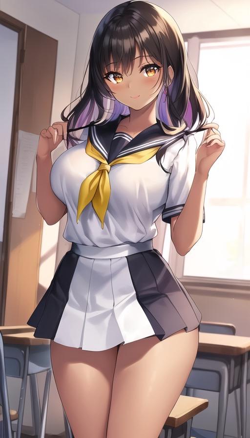 褐色JK（女子高生）4