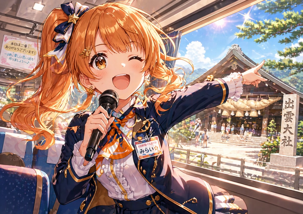 アイドル1日限定バスガイド
