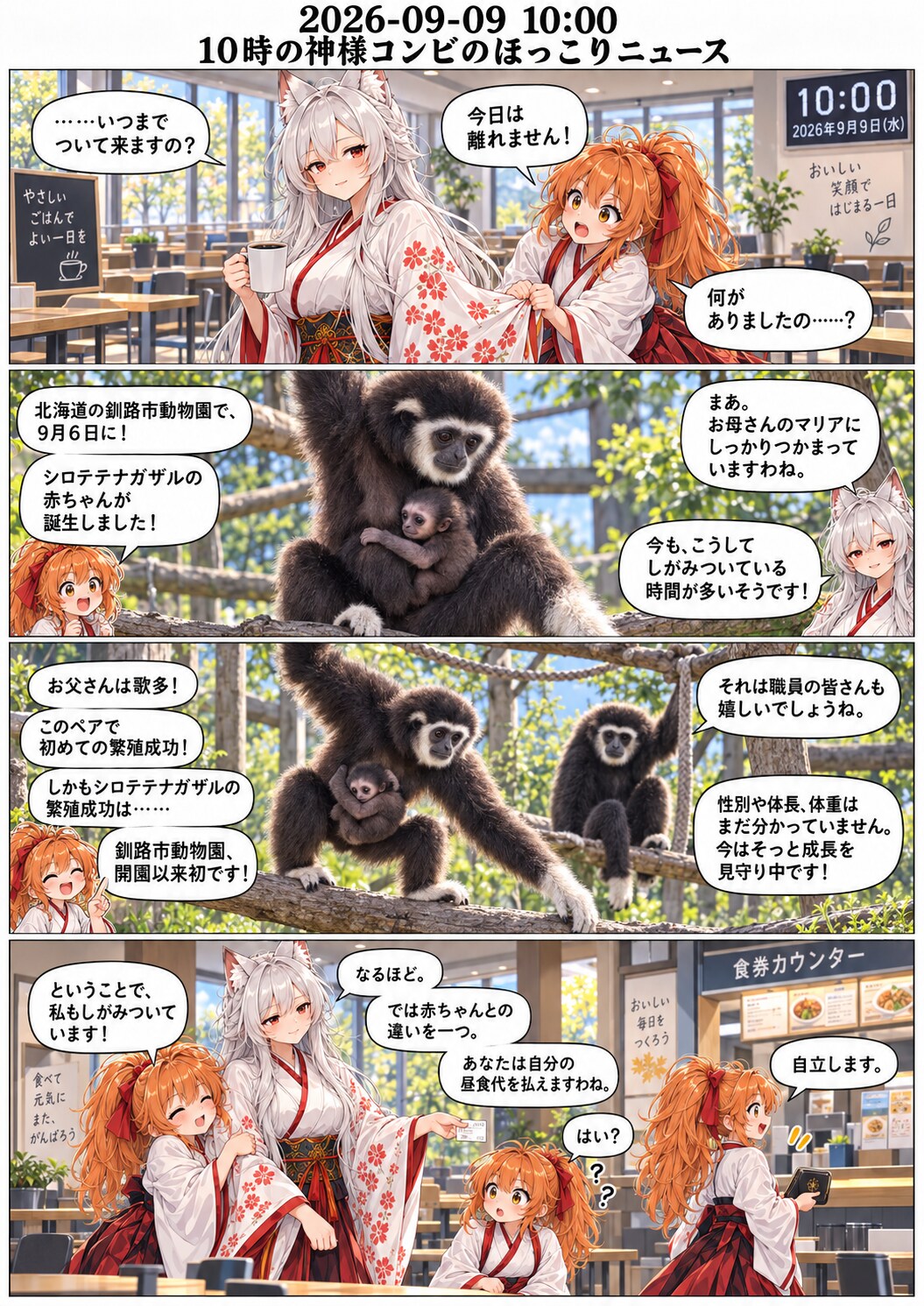 毎日漫画　10時　ほっこりニュース | の人気AIイラスト・グラビア