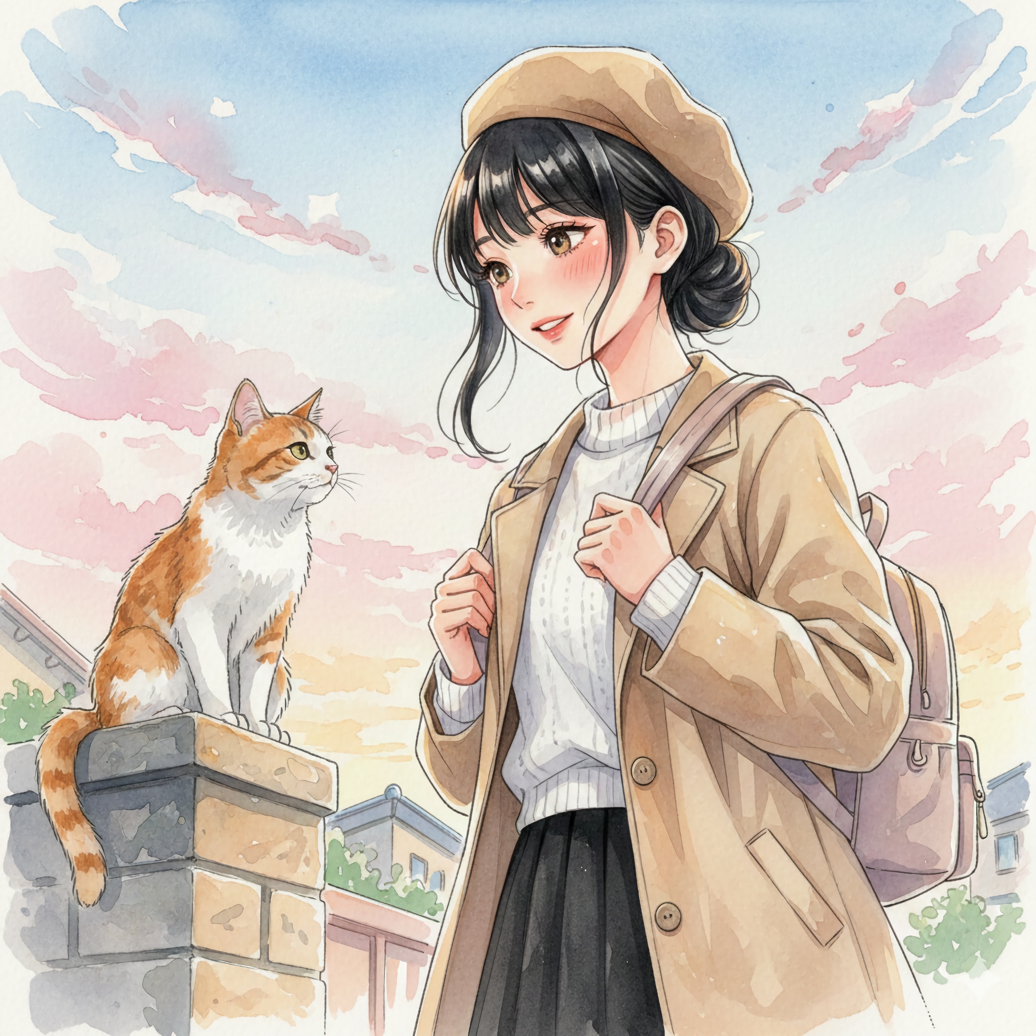 お散歩〜野良猫😺探索隊 | の人気AIイラスト・グラビア