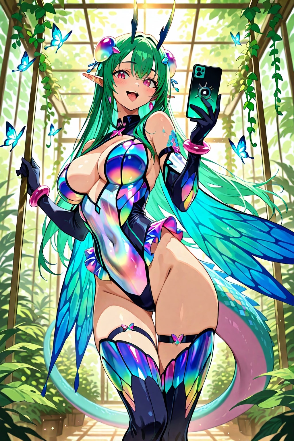 🦎 【ただいま配信中】変幻自在の美食家アイドル「カミラ」 | の人気AIイラスト・グラビア