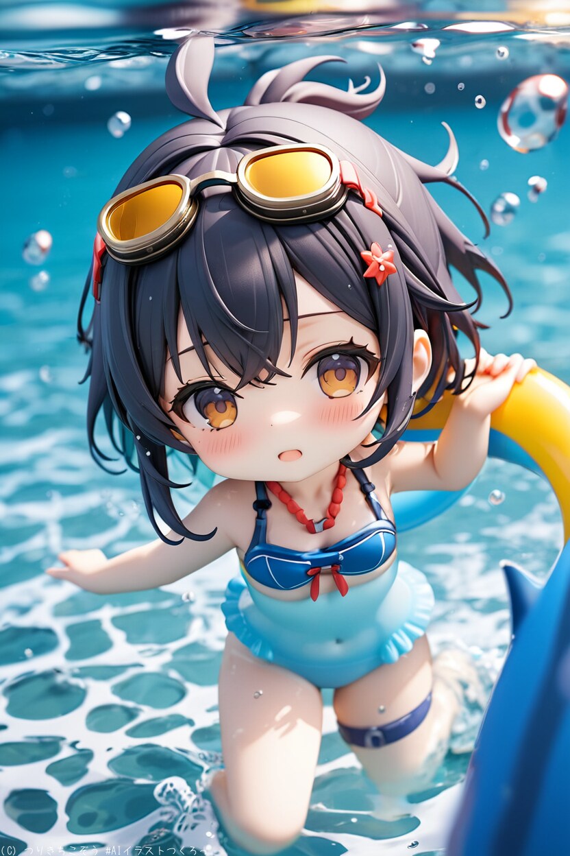 涼しい夏？そうだ海だ！　1 | の人気AIイラスト・グラビア