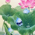 蓮の葉のたまり水 3枚目