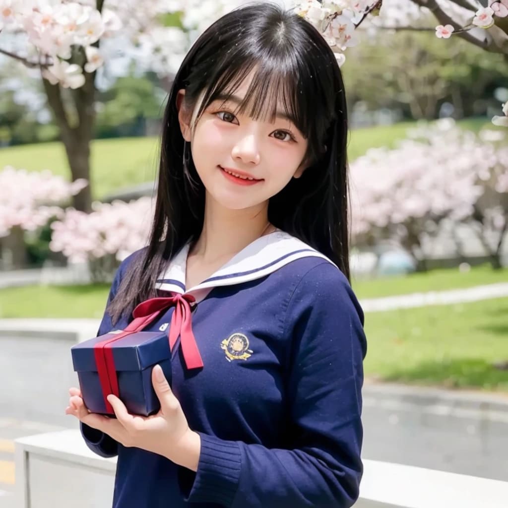 黒髪ロングでセーラー服の美女６４