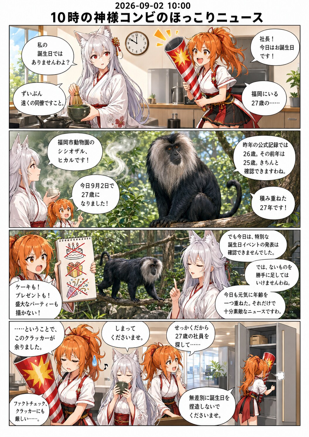 毎日漫画　10時　ほっこりニュース | の人気AIイラスト・グラビア