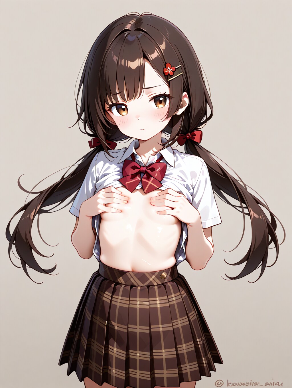 手ブラ　※後日ノーパン絆創膏チャレンジするかもです✨