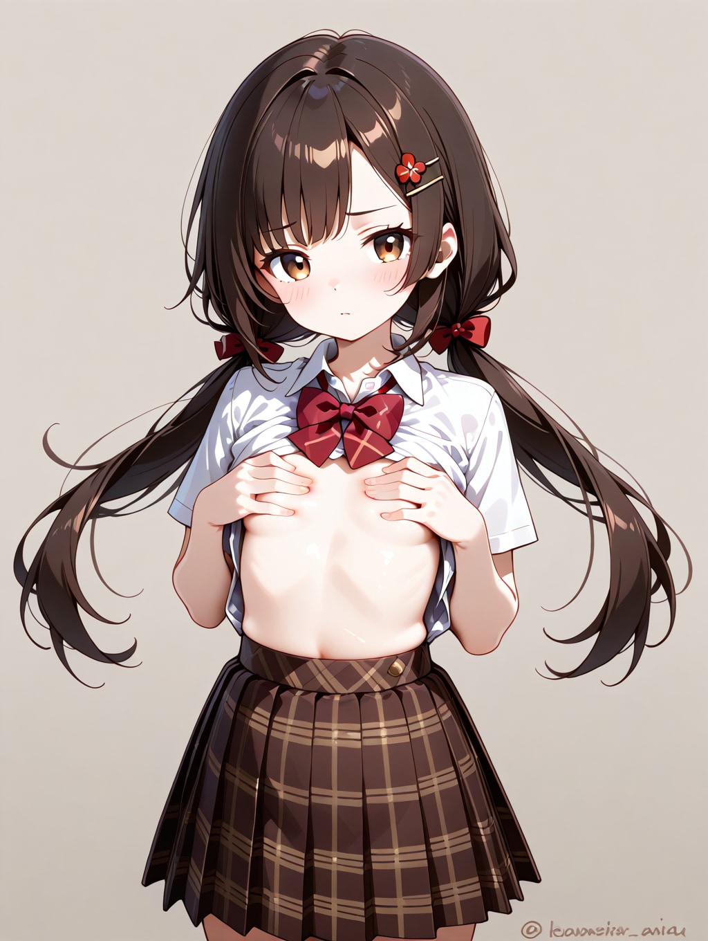手ブラ　※後日ノーパン絆創膏チャレンジするかもです✨