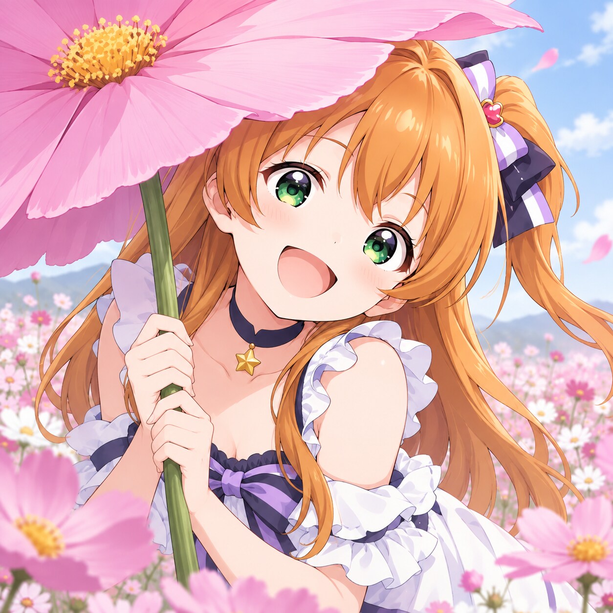 こんにちは秋桜（４）３時のアイドル　GPTimages2.5 | の人気AIイラスト・グラビア