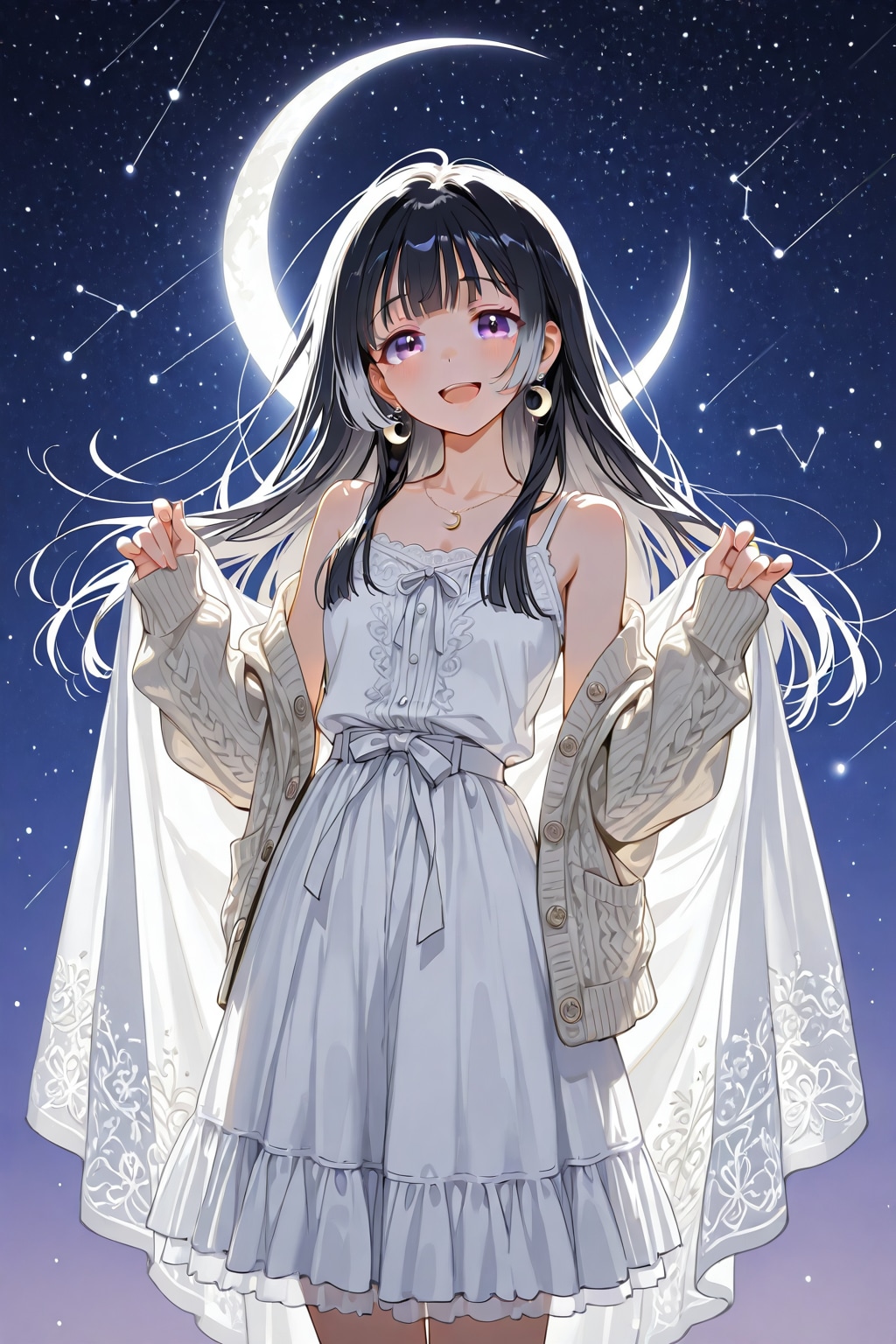 白と黒の夜