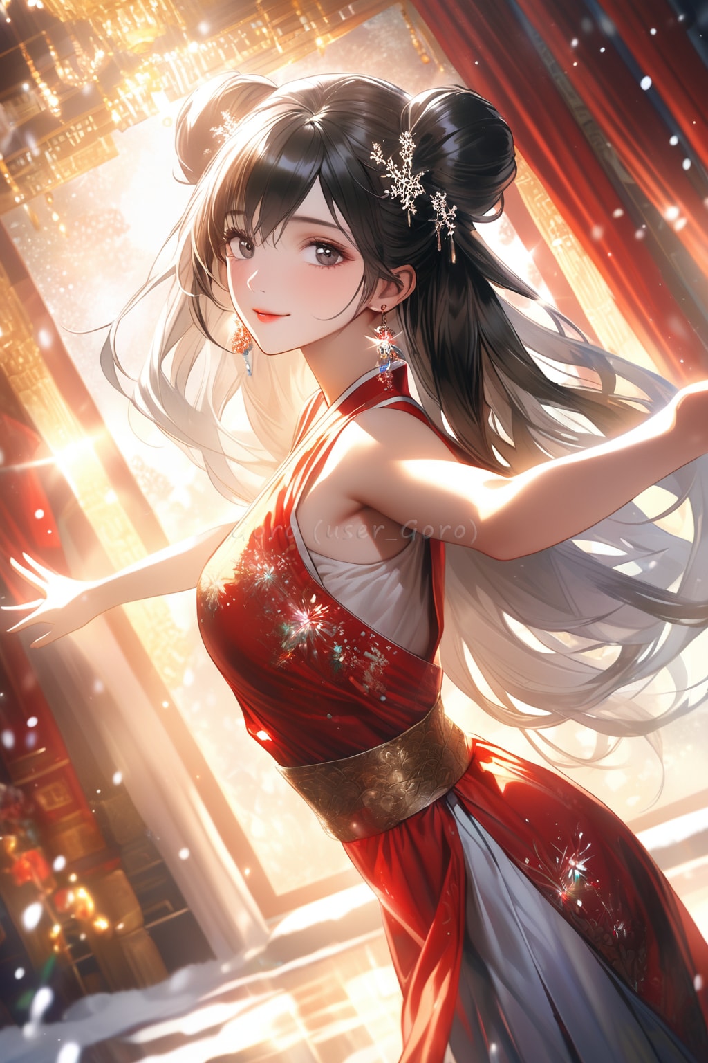 紅白の漢服