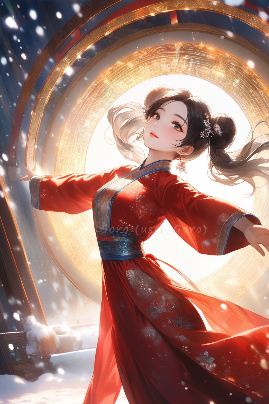 紅白の漢服 | の人気AIイラスト・グラビア