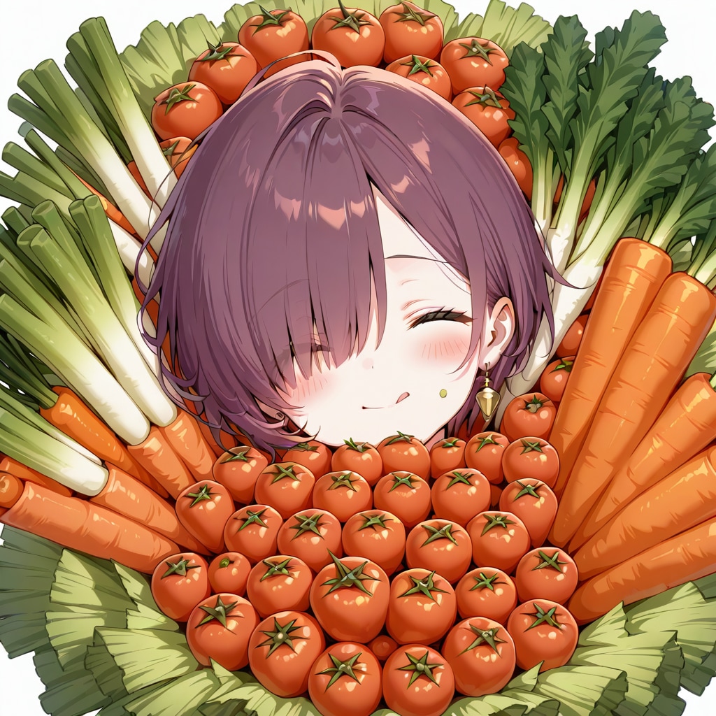 嫌いな野菜も食べようね | の人気AIイラスト・グラビア