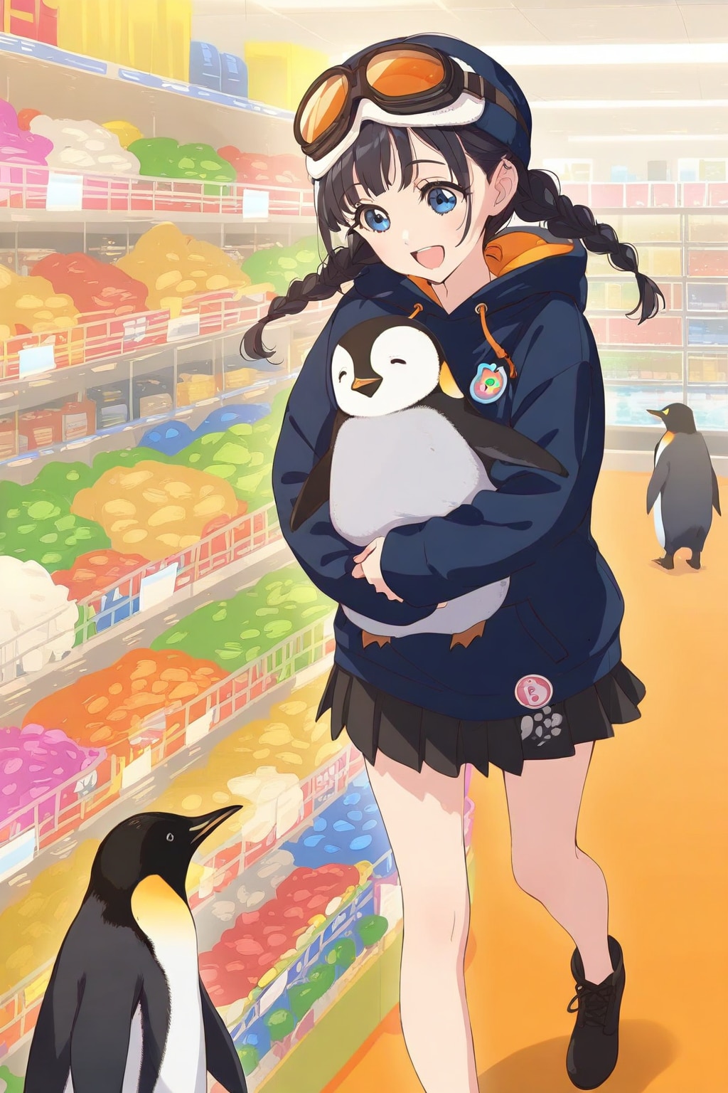 ペンギンと黒髪ちゃん