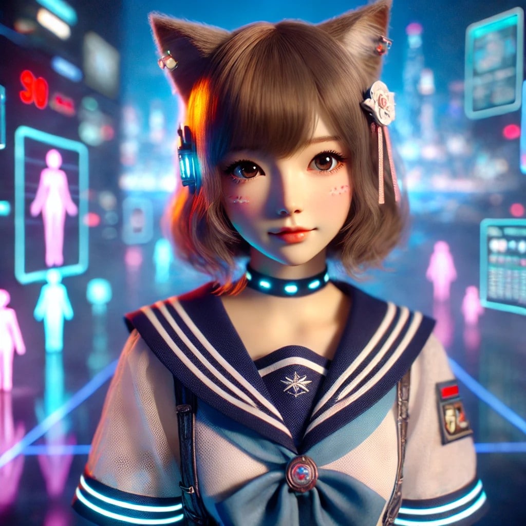 猫耳サイバーパンク