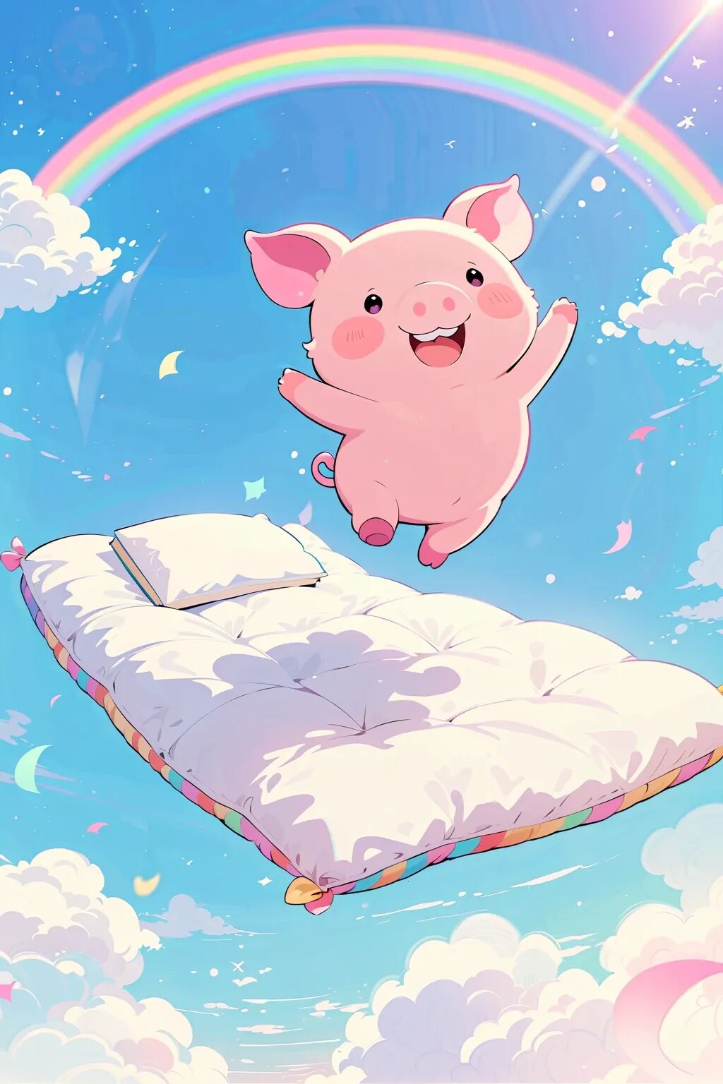 布団でふっ豚だ