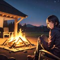 キャンプ（焚き火） 2枚目