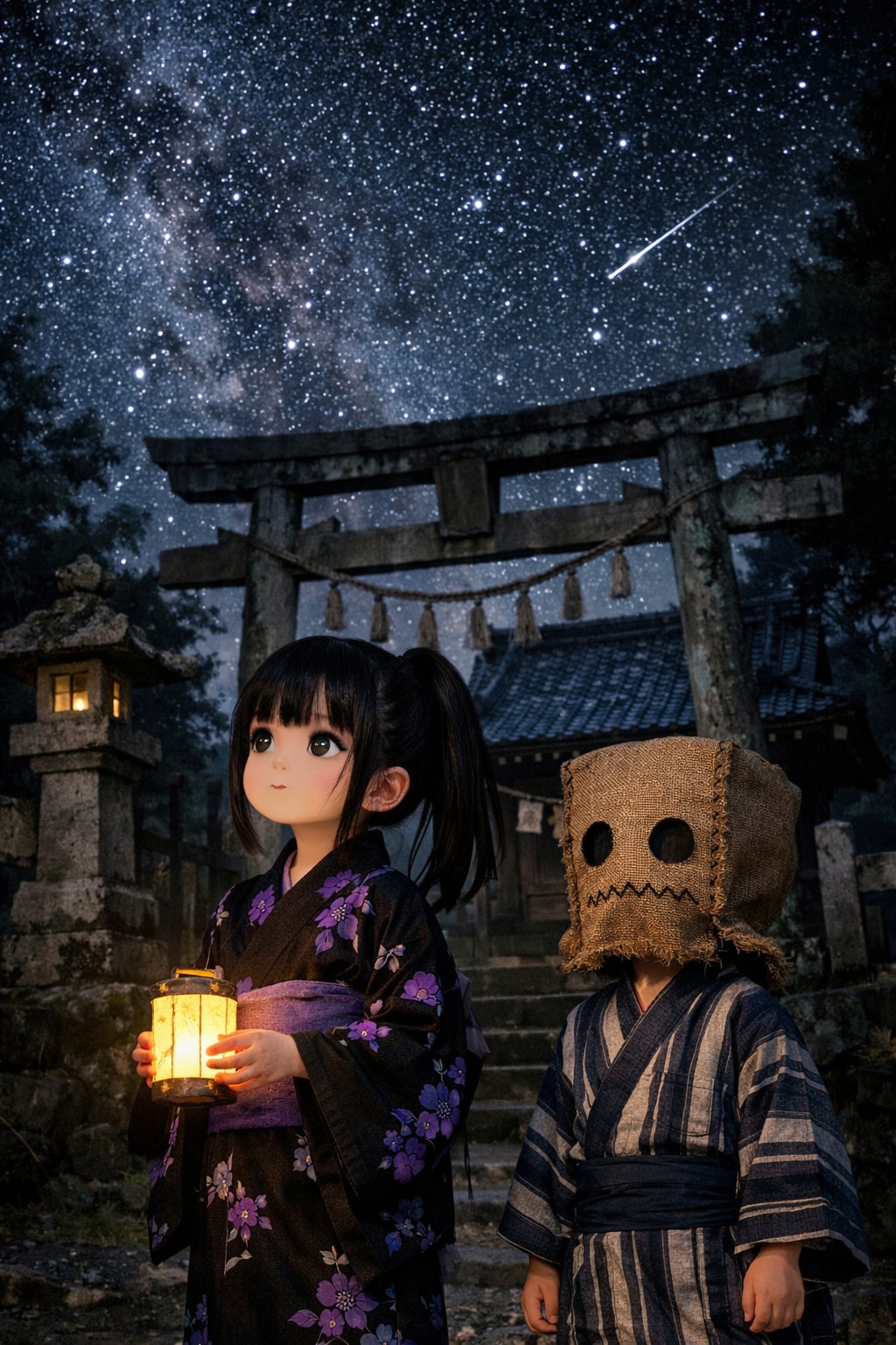 黒ぽにちゃんと 麻袋坊や