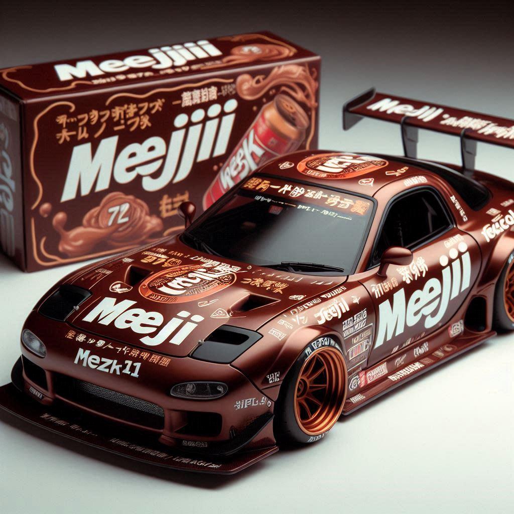 明治チョコレートカラーFD3Sレーシングカー | の人気AIイラスト・グラビア