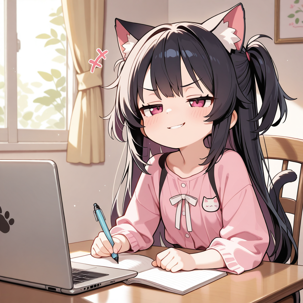 にひひ・・・・宿題はAiにやらせるにゃん！！