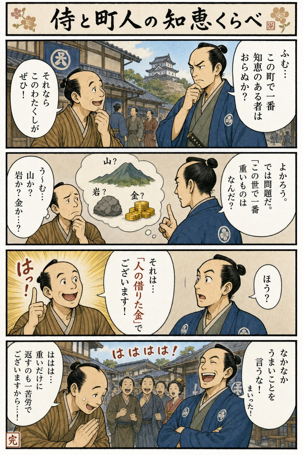 侍と町人の知恵くらべ