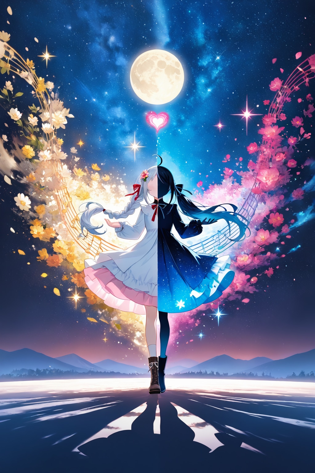 月光の双彩華