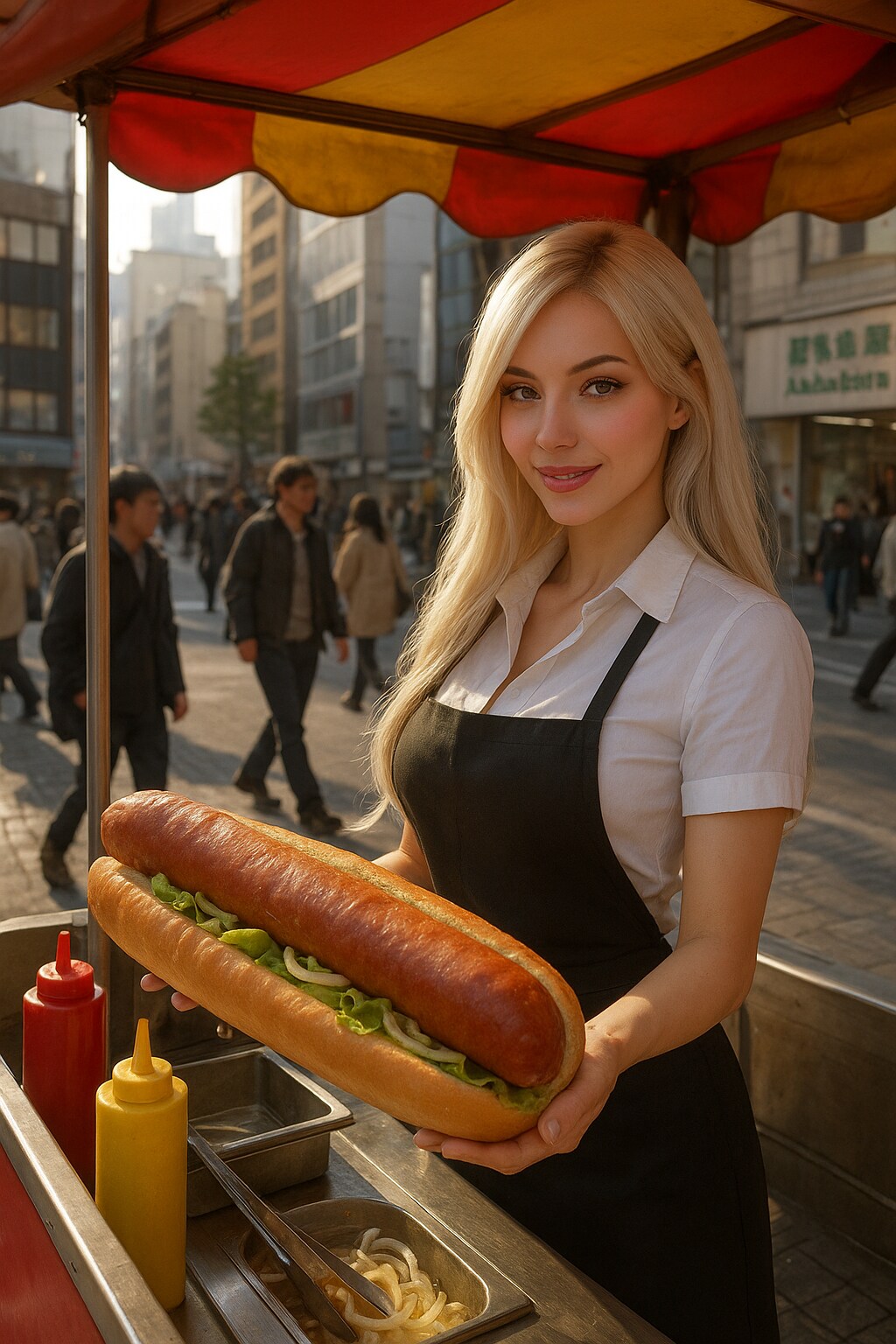 巨大ホットドッグはいかが？