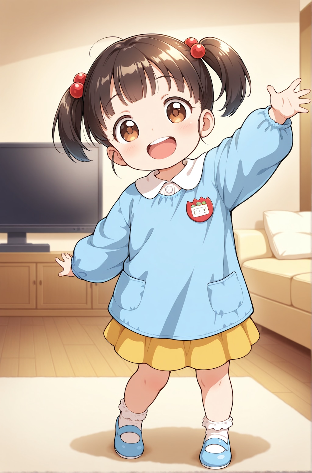 toddlercon,kindergarten_uniform_smog,yellow skirt,:d,