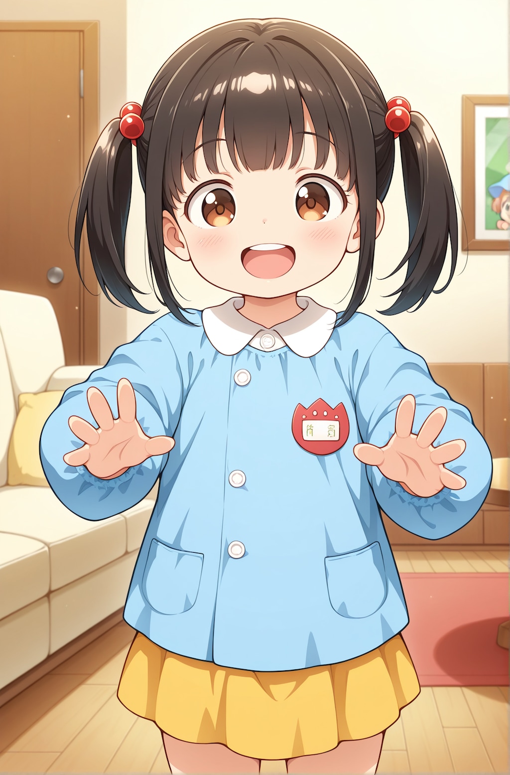 toddlercon,kindergarten_uniform_smog,yellow skirt,:d,