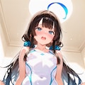 下から白水着を眺める 3枚目