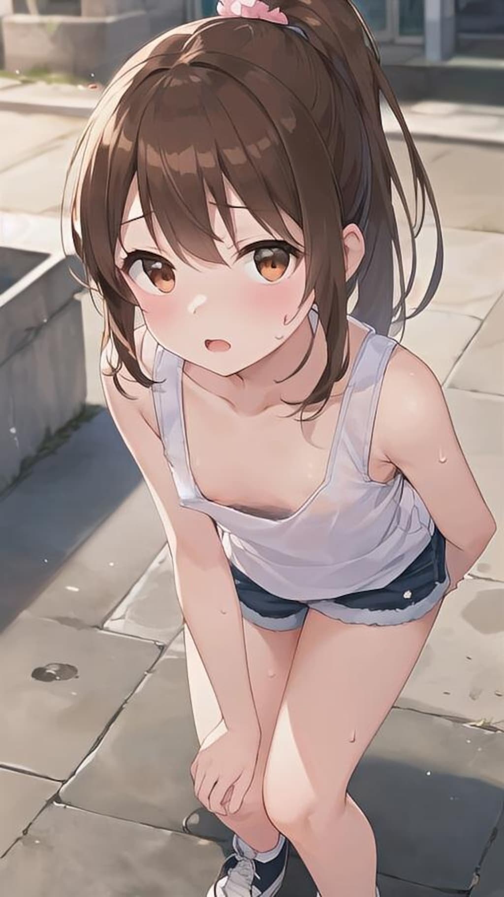 やや上から