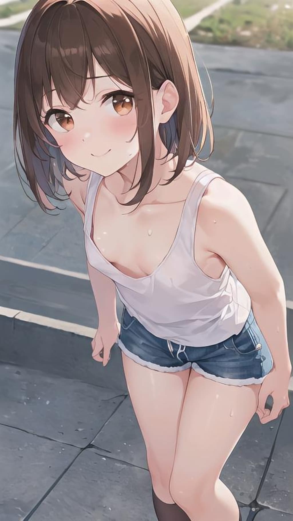 やや上から