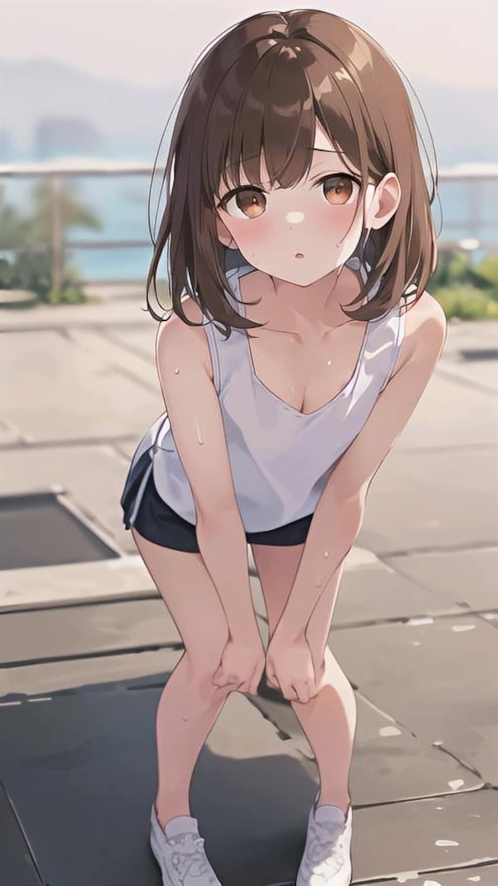 やや上から