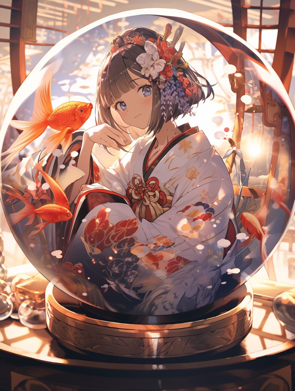 水晶球の中で