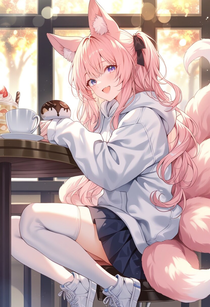 けも耳という分野　けも耳　ピンク
