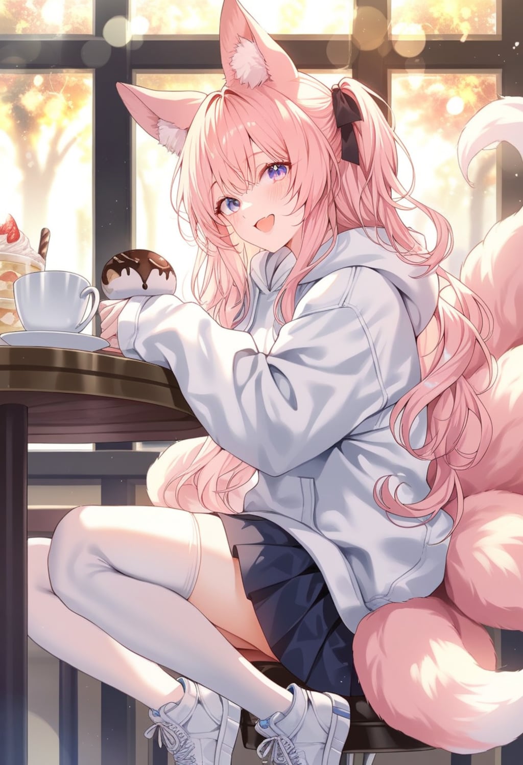 けも耳という分野　けも耳　ピンク