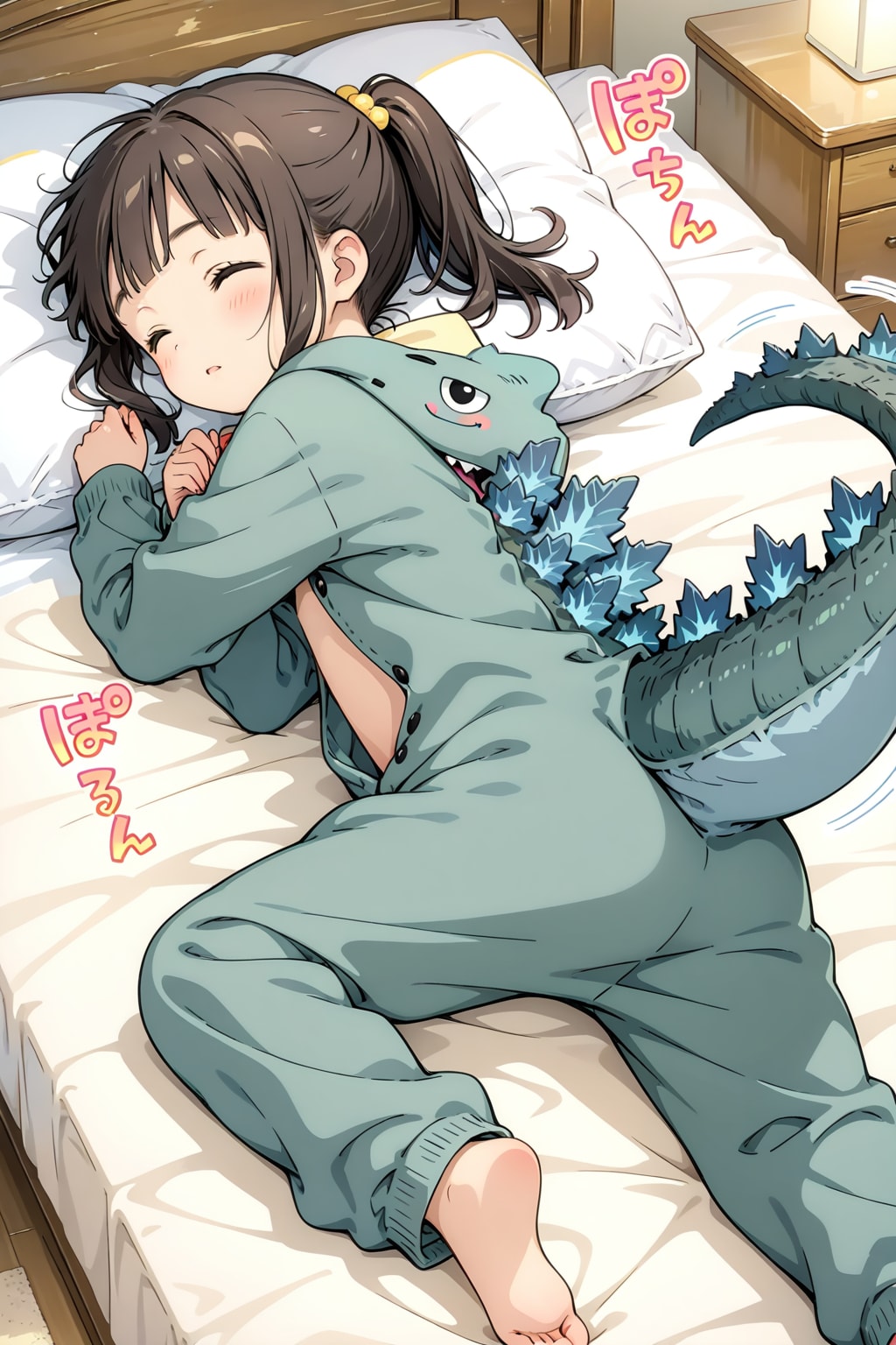 雫ちゃんの、とっておきの寝巻ですｗ | の人気AIイラスト・グラビア