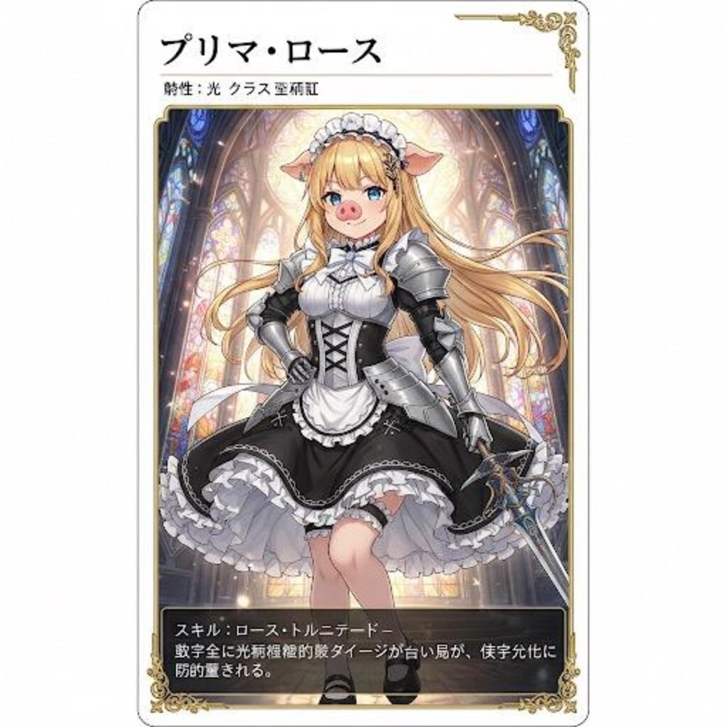 豚鼻プリマのトレカ