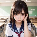 かわいい女子校生　涙 2枚目