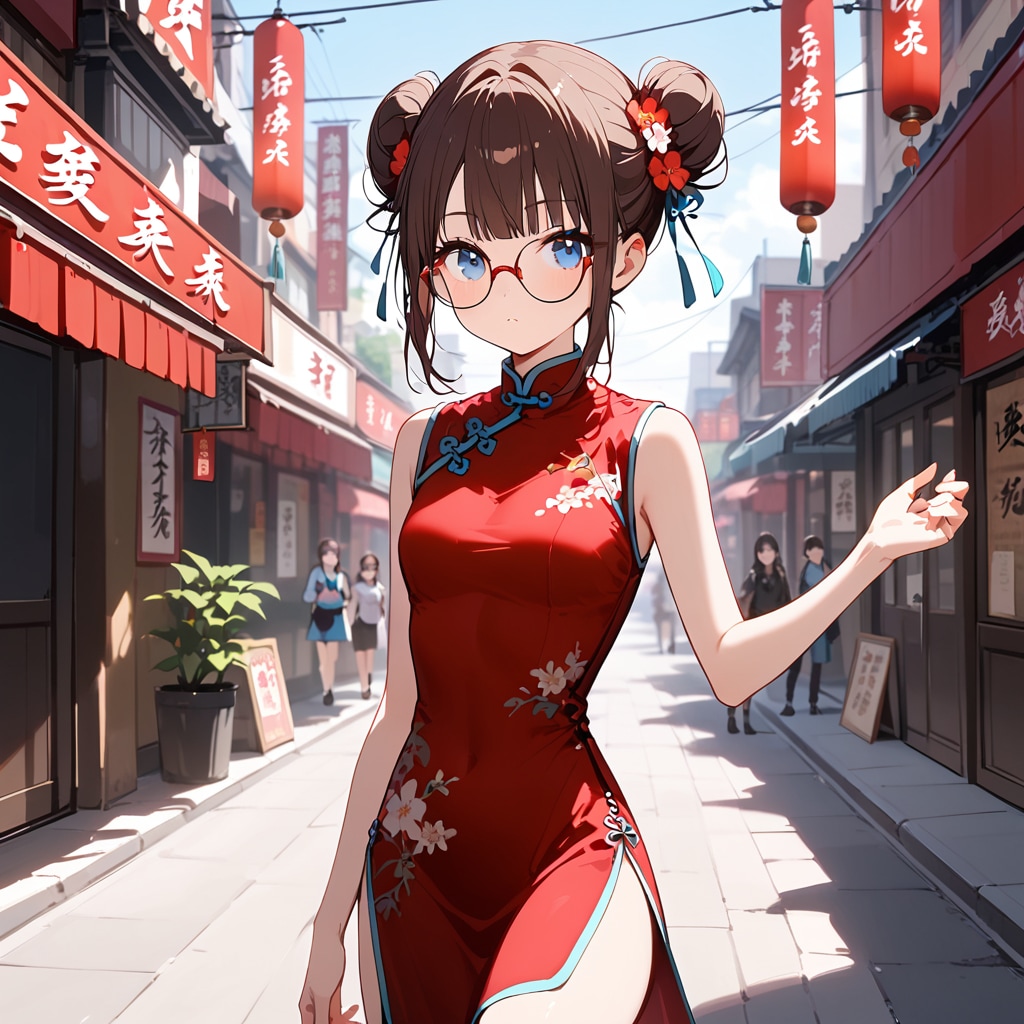 チャイナドレスのみゆきちゃん | の人気AIイラスト・グラビア