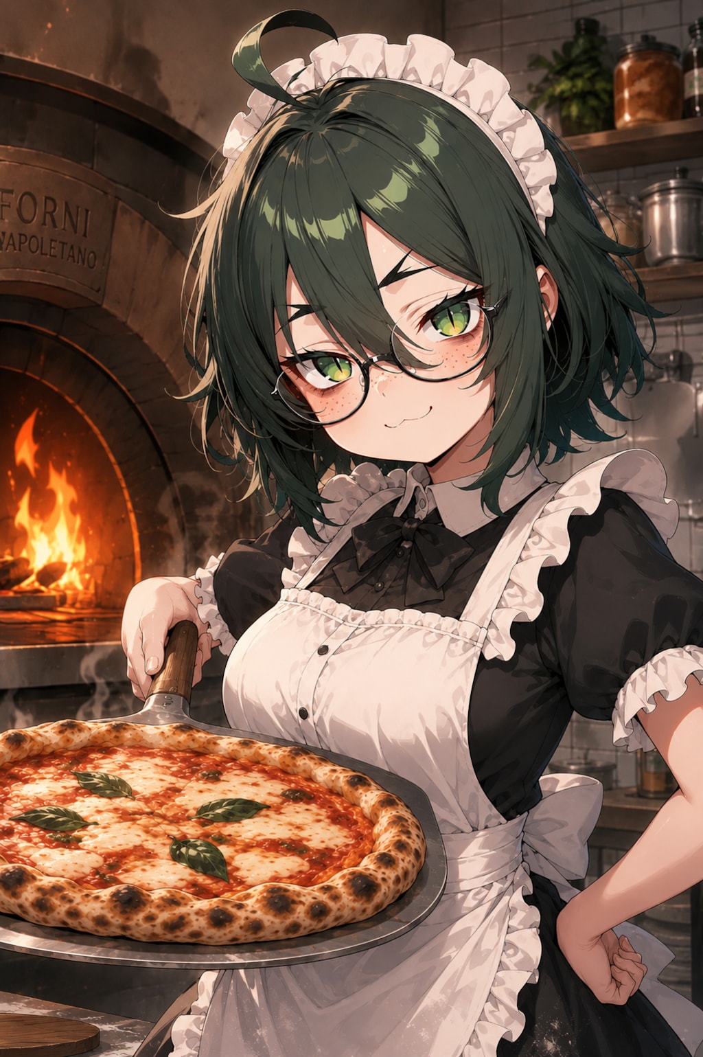 ピザを焼く翠ちゃんがねメイドだよ　弾