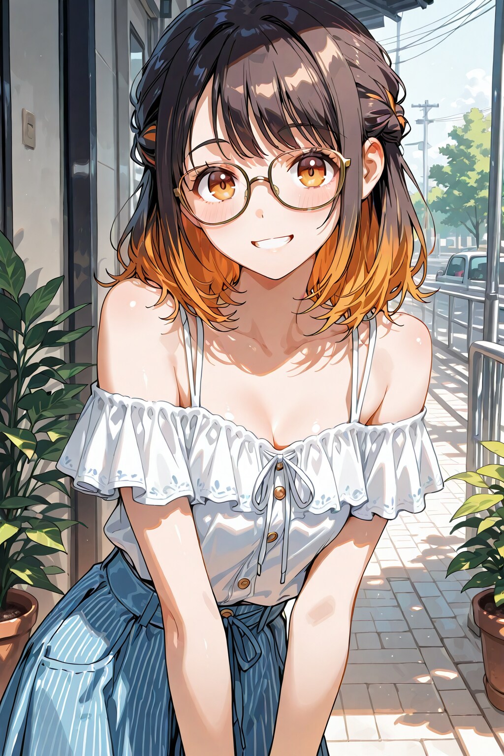 メガネ美少女