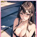 水着ぶっかけたアート　 swimsuit bukkake art 11枚目