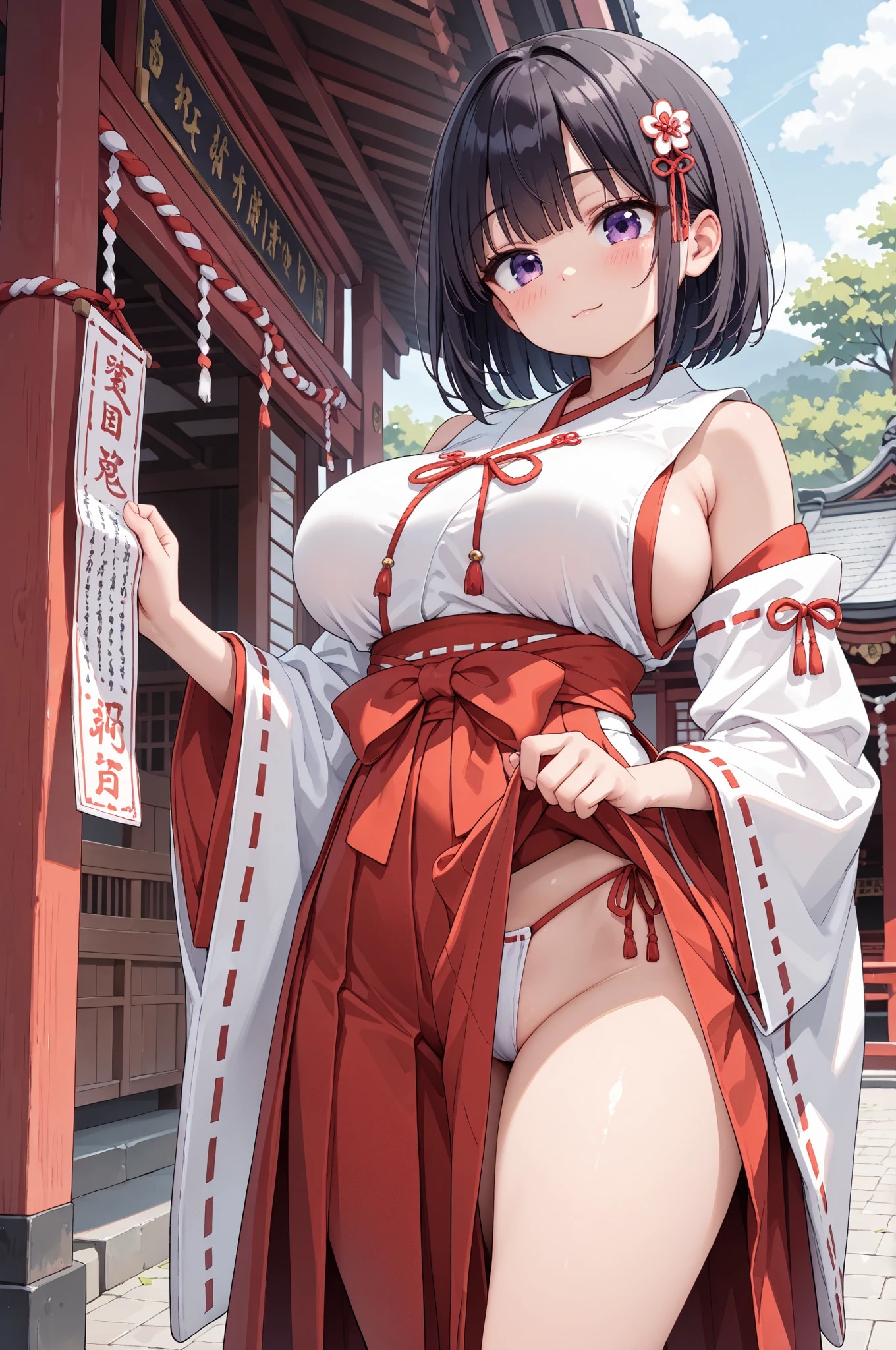 パンツも巫女色