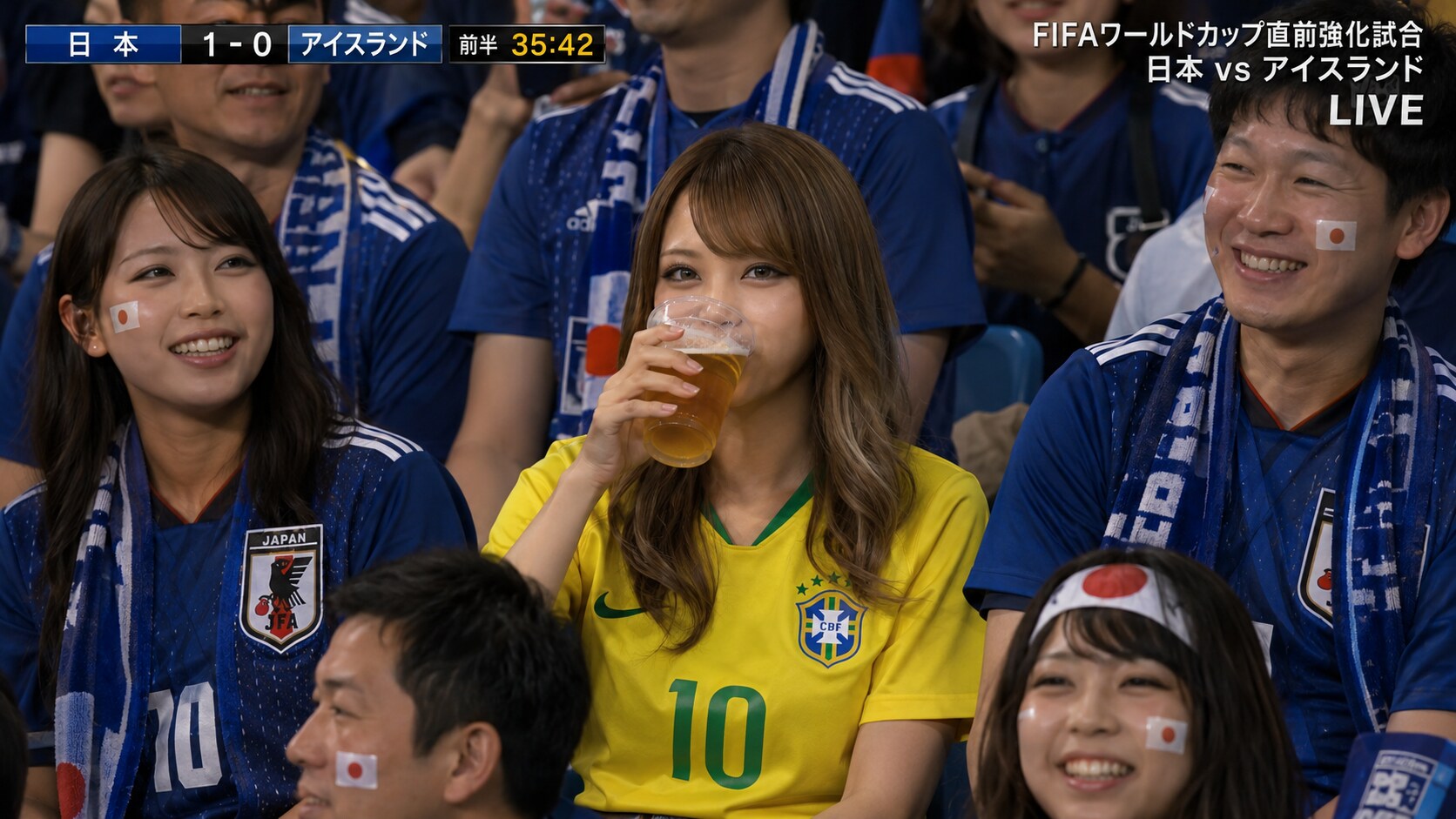 日本代表にまさかのブラジルファン⁉️