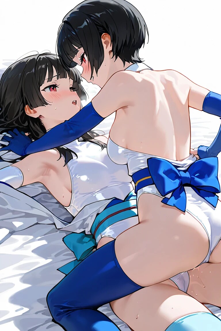 自分と百合セックス