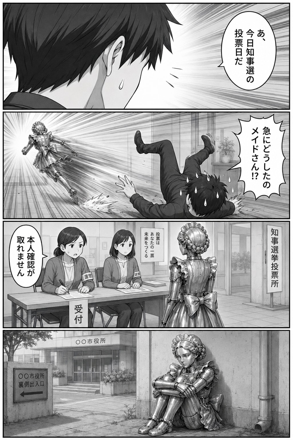 【漫画】寡黙なメタルメイドは◯◯が好き♡